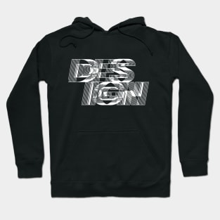 typographic experimental design Hoodie